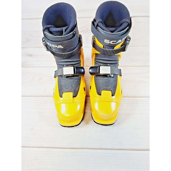 SCARPA SKI Boots Yellow Men's 6/7 SX Alpine Telemark - Picture 6 of 16